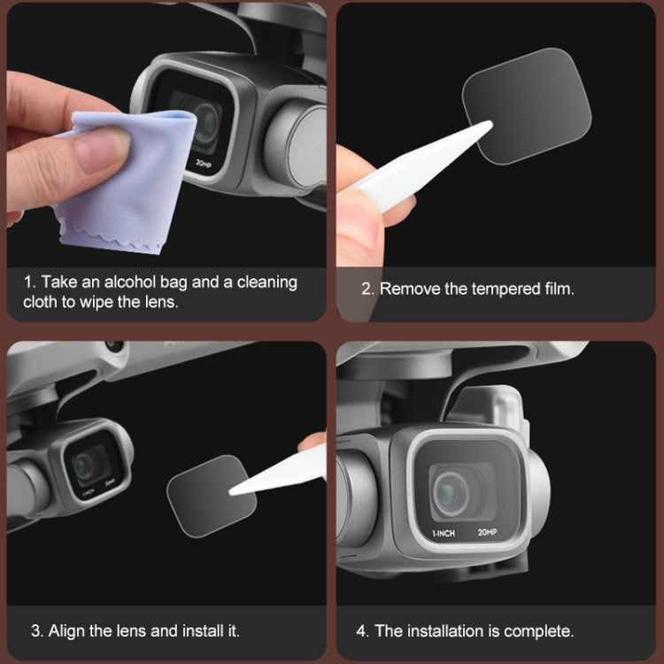 For DJI Mavic mini Explosion-proof Tempered Glass Drone Lens Film, For DJI Mavic mini