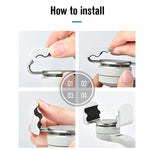 For DJI OM4 STARTRC Handheld Gimbal Quick Release Magnetic Buckle Clamp Expansion Bracket, STARTRC