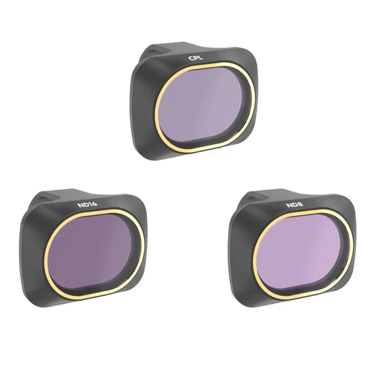 فلتر عدسة 3 في 1 CPL + ND8 + ND16 لكوادكوبتر JSR درون DJI MAVIC mini، CPL + ND8 + ND16