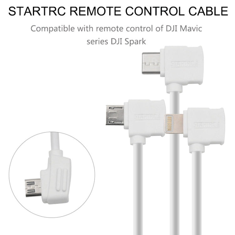 STARTRC 30cm Micro USB to Micro USB Converting Connector Data Cable for DJI Mavic Mini /  Air, Shark Remote Controller, 30cm Micro USB to Micro USB