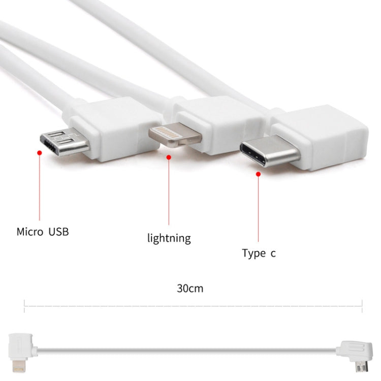 STARTRC 30cm Micro USB to Micro USB Converting Connector Data Cable for DJI Mavic Mini /  Air, Shark Remote Controller, 30cm Micro USB to Micro USB