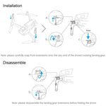 PGYTECH P-16A-036 Portable Heightened Landing Gear Extensions Rack for DJI Mavic Air 2, Extensions Rack
