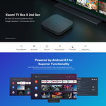 صندوق تلفاز Xiaomi TV Box S الجيل الثاني بدقة 4K HDR مع Google TV وجهاز تحكم عن بعد مع مساعد Google، معالج Cortex-A55 رباعي النواة 64 بت، 2GB+8GB، Google TV، النسخة الأوروبية، صندوق تلفاز S الجيل الثاني