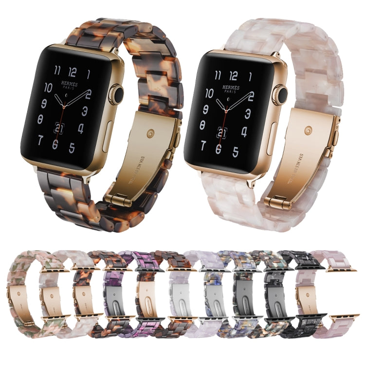 Simple Fashion Resin Watch Strap for, For Apple Watch Series 4 44mm & Series 3 & 2 & 1 42mm, For Apple Watch Series 4 40mm & Series 3 & 2 & 1 38mm, For Apple Watch Series 4 44mm & Series 3 & 2 & 1 42mm & Series 3 & 2 & 1 42mm