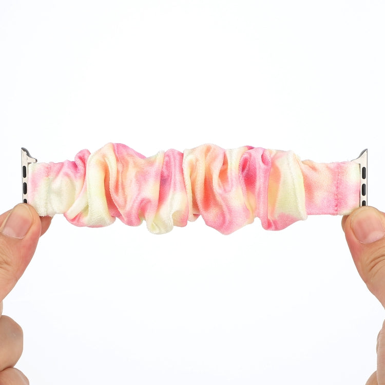 Flannel Hair Ring Replacement Strap Watchband, For Apple Watch Ultra 49mm / Series 8&7 45mm / SE 2&6&SE&5&4 44mm / 3&2&1 42mm, For Apple Watch Series 7 45mm / 6 & SE & 5 & 4 44mm / 3 & 2 & 1 42mm                                                         ...