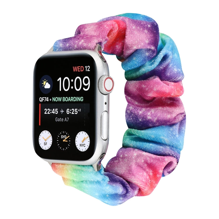 Flannel Hair Ring Replacement Strap Watchband, For Apple Watch Ultra 49mm / Series 8&7 45mm / SE 2&6&SE&5&4 44mm / 3&2&1 42mm, For Apple Watch Series 7 45mm / 6 & SE & 5 & 4 44mm / 3 & 2 & 1 42mm                                                         ...