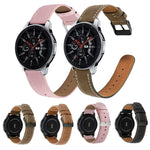 Rundes Armband aus echtem Leder als Ersatz für Samsung Galaxy Watch 3 (41 mm, 45 mm, 42 mm, 46 mm).
