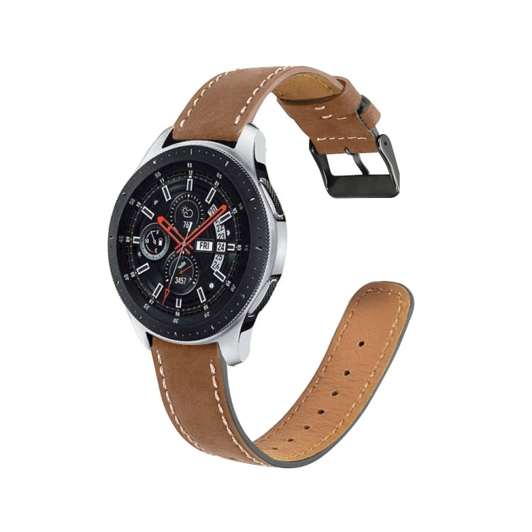 Ersatzarmband aus echtem Leder mit rundem Ende für Samsung Galaxy Watch Active / Active 2 40 mm / Active 2 44 mm