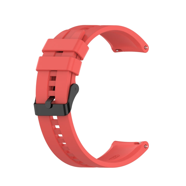 For Huawei Watch GT 2 Pro Silicone Replacement Strap Watchband with Black Steel Buckle
