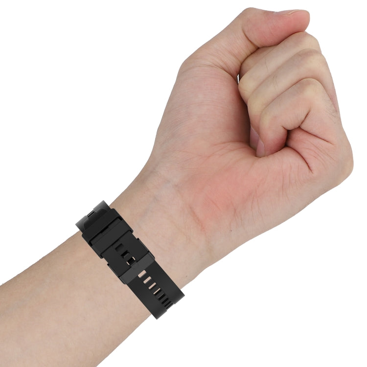 For Huawei Watch GT 2 Pro Silicone Replacement Strap Watchband with Black Steel Buckle