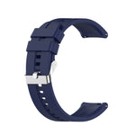 Silicone Replacement Strap Watchband with Silver Steel Buckle, For Xiaomi Watch Color Sport, For TicWatch Pro 3