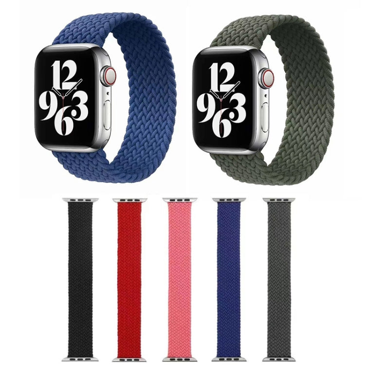 Single-turn Nylon Woven Watchband For Apple Watch Series 6 & SE & 5 & 4 40mm / 3 & 2 & 1 38mm, S, M, L