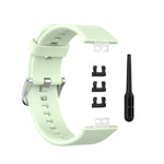 For Huawei Watch Fit Silicone Replacement Wrist Strap Watchband with Stainless Steel Buckle