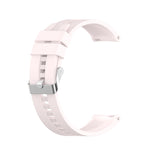 For Huawei Watch GT 2 42mm Silicone Replacement Wrist Strap Watchband, with Black Buckle, with Silver Buckle