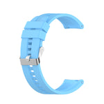 For Huawei Watch GT 2 42mm Silicone Replacement Wrist Strap Watchband, with Black Buckle, with Silver Buckle