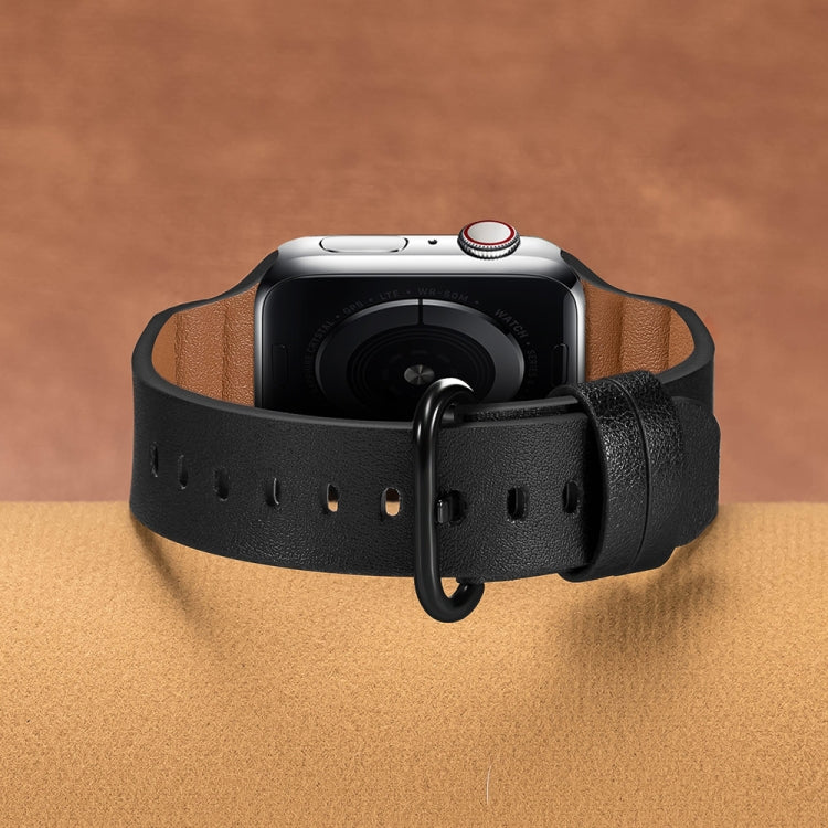 Replacement Genuine Leather Watchbands, For Apple Watch Series 7 45mm / 6 & SE & 5 & 4 44mm / 3 & 2 & 1 42mm, For Apple Watch Series 7 41mm / 6 & SE & 5 & 4 40mm / 3 & 2 & 1 38mm