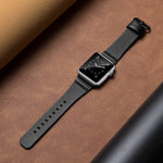 Replacement Genuine Leather Watchbands, For Apple Watch Series 7 45mm / 6 & SE & 5 & 4 44mm / 3 & 2 & 1 42mm, For Apple Watch Series 7 41mm / 6 & SE & 5 & 4 40mm / 3 & 2 & 1 38mm
