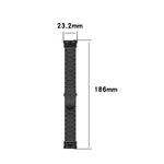 For Garmin Forerunner 35 / 30 Universal Three Beads Stainless Steel Replacement Wrist Strap Watchband, For Garmin Forerunner 35 / 30