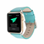 Calfskin Genuine Leather Watchband For Apple Watch Series 6 & SE & 5 & 4 40mm / 3 & 2 & 1 38mm, For Apple Watch Series 7 41mm / 6 & SE & 5 & 4 40mm / 3 & 2 & 1 38mm