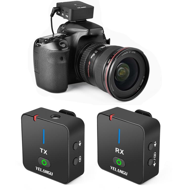 ميكروفون تسجيل لاسلكي للبث المباشر والمقابلات YELANGU MX5 2.4G