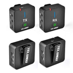 ميكروفون تسجيل لاسلكي للبث المباشر والمقابلات YELANGU MX5 2.4G