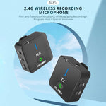 ميكروفون تسجيل لاسلكي للبث المباشر والمقابلات YELANGU MX5 2.4G