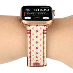 Ethnic Leather Watchband For Apple Watch Series 6 & SE & 5 & 4 40mm / 3 & 2 & 1 38mm, For Apple Watch Series 7 41mm / 6 & SE & 5 & 4 40mm / 3 & 2 & 1 38mm