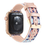 Ethnic Leather Watchband For Apple Watch Series 6 & SE & 5 & 4 40mm / 3 & 2 & 1 38mm, For Apple Watch Series 7 41mm / 6 & SE & 5 & 4 40mm / 3 & 2 & 1 38mm