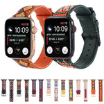 Ethnic Leather Watchband For Apple Watch Series 6 & SE & 5 & 4 40mm / 3 & 2 & 1 38mm, For Apple Watch Series 7 41mm / 6 & SE & 5 & 4 40mm / 3 & 2 & 1 38mm
