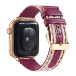 Ethnic Leather Watchband For Apple Watch Series 6 & SE & 5 & 4 44mm / 3 & 2 & 1 42mm, For Apple Watch Series 7 45mm / 6 & SE & 5 & 4 44mm / 3 & 2 & 1 42mm