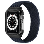 Weave Replacement Wrist Strap Watchbands with Frame For Apple Watch Series 6 & SE & 5 & 4 44mm / 3 & 2 & 1 42mm, 128mm, 135mm, 140mm, 145mm, 150mm, 155mm, 160mm, 165mm