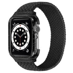 Weave Replacement Wrist Strap Watchbands with Frame For Apple Watch Series 6 & SE & 5 & 4 44mm / 3 & 2 & 1 42mm, 128mm, 135mm, 140mm, 145mm, 150mm, 155mm, 160mm, 165mm