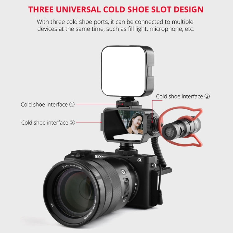 YELANGU A74 Universal Vlog Camera Flip Screen