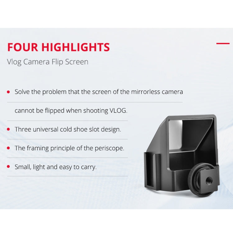 YELANGU A74 Universal Vlog Camera Flip Screen