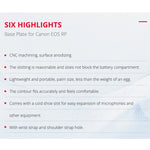 YELANGU CL11 Camera Expansion Board Base Plate for Canon EOS RP, CL11 for Canon EOS RP