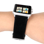 Frosted Genuine Leather Watchband For Apple Watch Series 6 & SE & 5 & 4 40mm / 3 & 2 & 1 38mm, For Apple Watch Series 7 41mm / 6 & SE & 5 & 4 40mm / 3 & 2 & 1 38mm