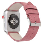 سوار ساعة من الجلد الطبيعي غير اللامع لسلسلة Apple Watch 6 و SE و 5 و 4 مقاس 44 مم / 3 و 2 و 1 مقاس 42 مم، لسلسلة Apple Watch 7 مقاس 45 مم / 6 و SE و 5 و 4 مقاس 44 مم / 3 و 2 و 1 مقاس 42 مم
