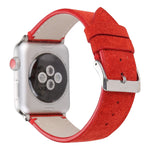 سوار ساعة من الجلد الطبيعي غير اللامع لسلسلة Apple Watch 6 و SE و 5 و 4 مقاس 44 مم / 3 و 2 و 1 مقاس 42 مم، لسلسلة Apple Watch 7 مقاس 45 مم / 6 و SE و 5 و 4 مقاس 44 مم / 3 و 2 و 1 مقاس 42 مم