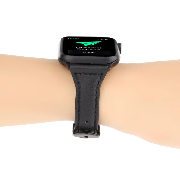 Crazy Horse Texture Genuine Leather Strap, For Apple Watch Series 7 41mm / 6 & SE & 5 & 4 40mm / 3 & 2 & 1 38mm, For Apple Watch Series 8&7 41mm / SE 2&6&SE&5&4 40mm / 3&2&1 38mm                                                                          ...