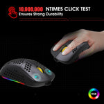 HXSJ T90 RGB Light Three-mode Wireless Gaming Mouse