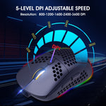 HXSJ T90 RGB Light Three-mode Wireless Gaming Mouse
