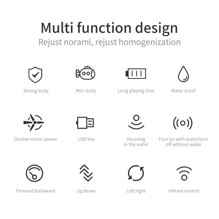 LSRC Mini USB Charging Remote Control Submarine Children Toy