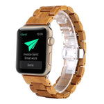 Wooden Replacement Wrist Strap Watchband, For Apple Watch Series 7  41mm / & 6 & SE & 5 & 4 40mm, For Apple Watch Series  7  45mm / & 6 & SE & 5 & 4 44mm