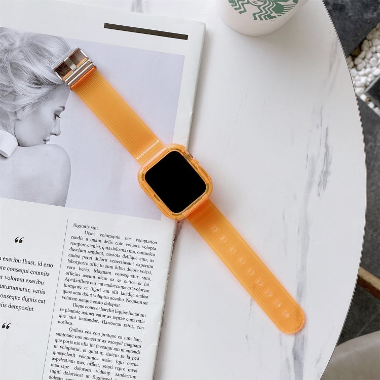 Candy Color Transparent TPU Watchband For Apple Watch Series 6 & SE & 5 & 4 40mm, For Apple Watch Series 7  41mm / & 6 & SE & 5 & 4 40mm