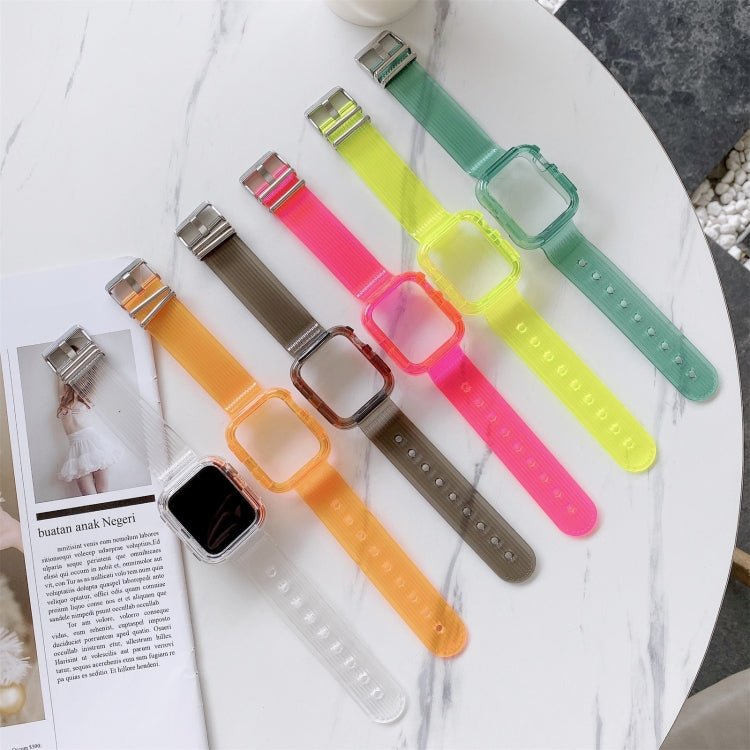 Candy Color Transparent TPU Watchband For Apple Watch Series 6 & SE & 5 & 4 40mm, For Apple Watch Series 7  41mm / & 6 & SE & 5 & 4 40mm