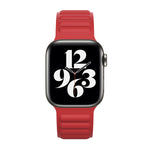 Silicone Magnetic Chain Watchband For Apple Watch Series 6 & SE & 5 & 4 44mm / 3 & 2 & 1 42mm, For Apple Watch Series 7 45mm / 6 & SE & 5 & 4 44mm / 3 & 2 & 1 42mm