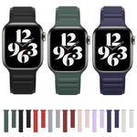 Silicone Magnetic Chain Watchband For Apple Watch Series 6 & SE & 5 & 4 44mm / 3 & 2 & 1 42mm, For Apple Watch Series 7 45mm / 6 & SE & 5 & 4 44mm / 3 & 2 & 1 42mm