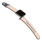Paste Leather TPU Watchband For Apple Watch Series 6 & SE & 5 & 4 44mm / 3 & 2 & 1 42mm