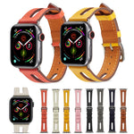 Top-grain Leather Watchband For Apple Watch Series 6 & SE & 5 & 4 40mm / 3 & 2 & 1 38mm