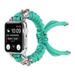 Skull Umbrella Cord Braided Watch Strap, For Apple Watch Ultra 49mm / Series 8&7 45mm / SE 2&6&SE&5&4 44mm / 3&2&1 42mm, For Apple Watch Series 8&7 41mm / SE 2&6&SE&5&4 40mm / 3&2&1 38mm                                                                  ...